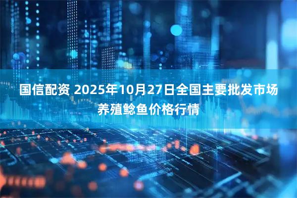 国信配资 2025年10月27日全国主要批发市场养殖鲶鱼价格行情